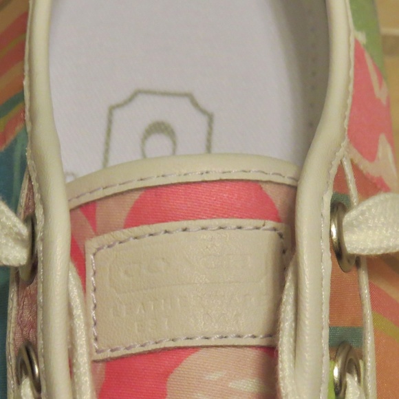 NEW Coach Patchwork Sneakers Dawnell Signature C Pastels 6 - Picture 7 of 8